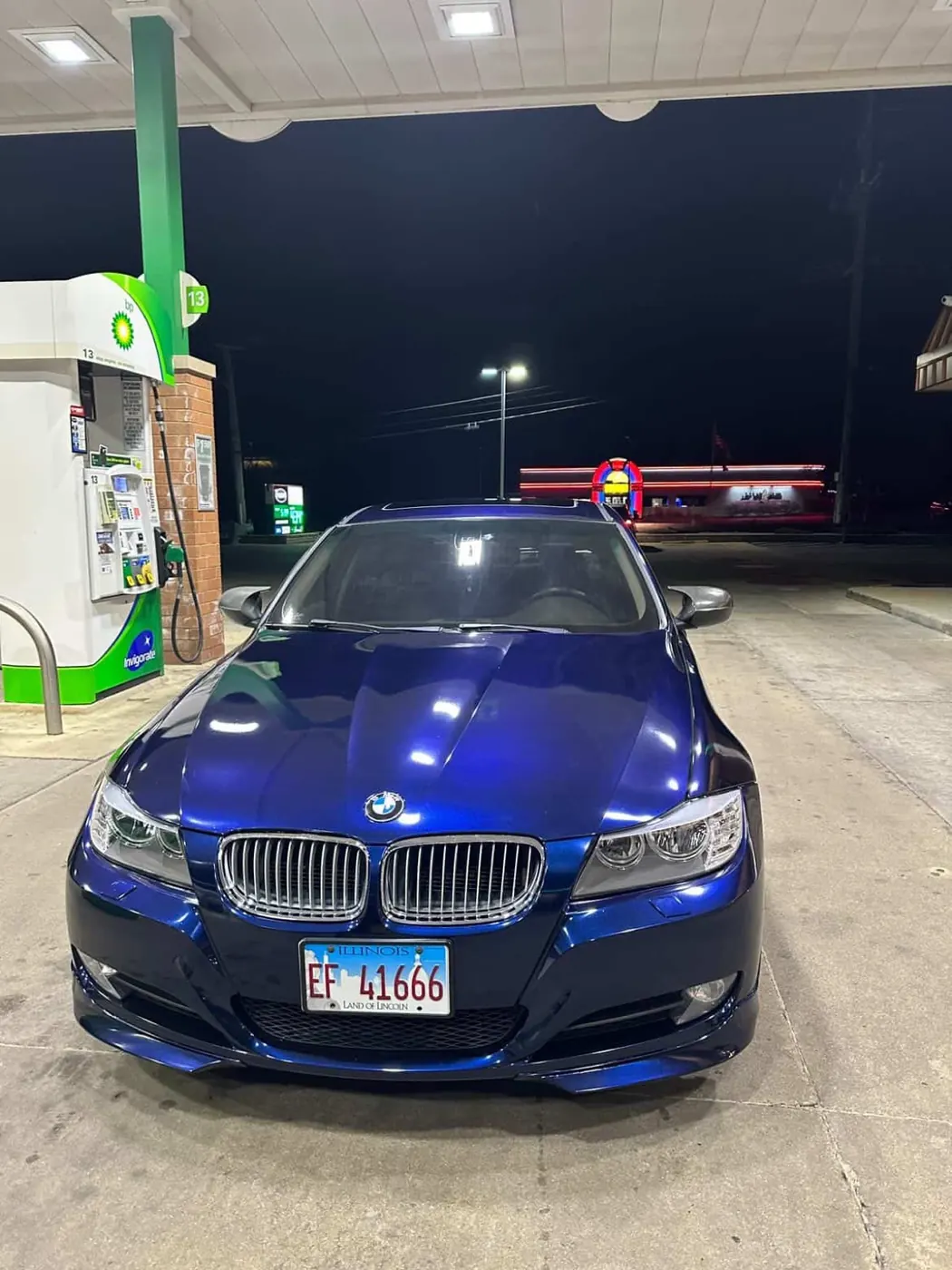 BMW 3 Series E90 deep blue wrap