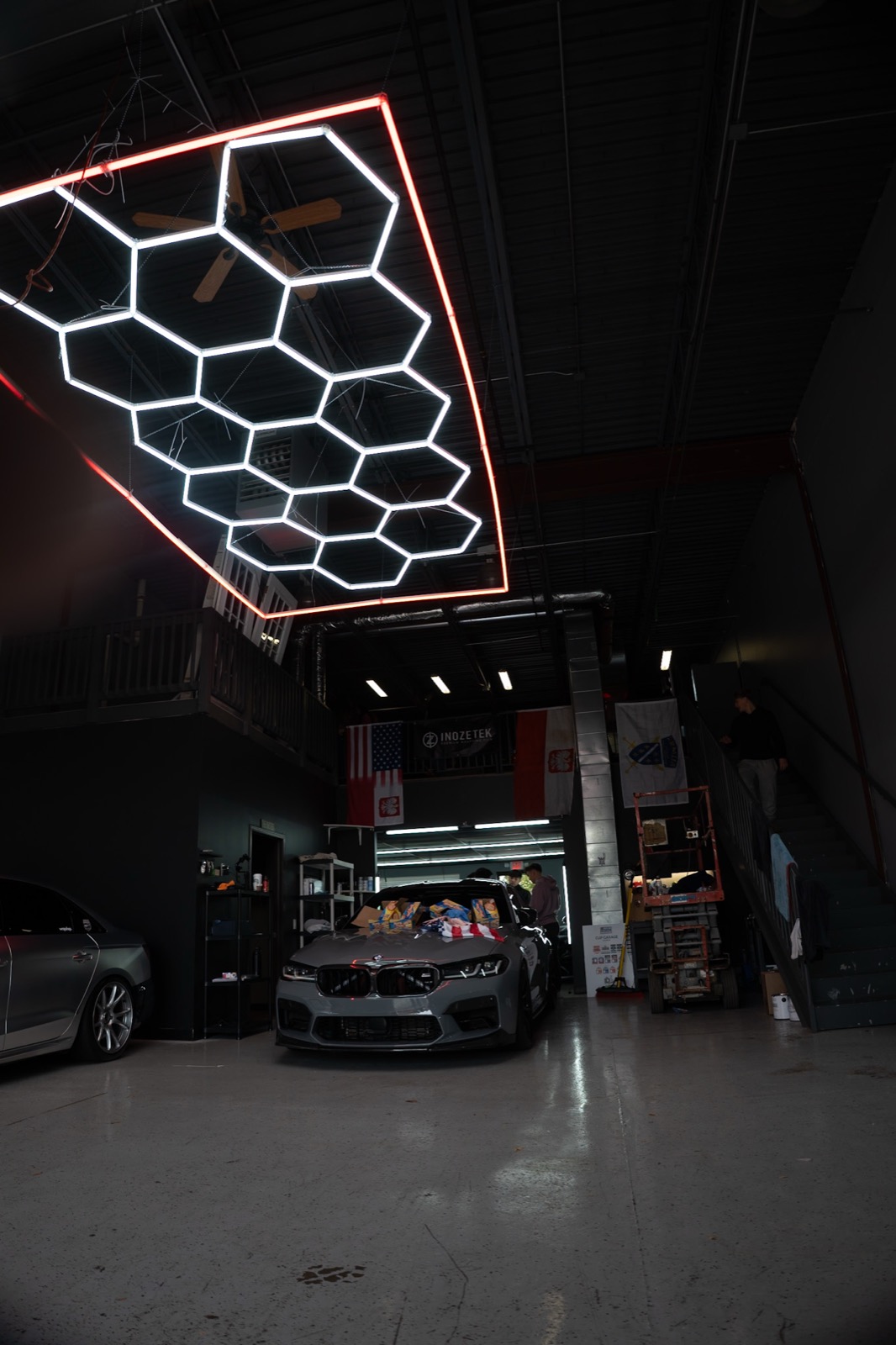 BMW M5 gray in Perfect Graphics shop