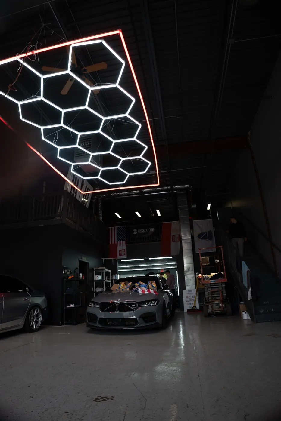 BMW M5 gray in Perfect Graphics shop