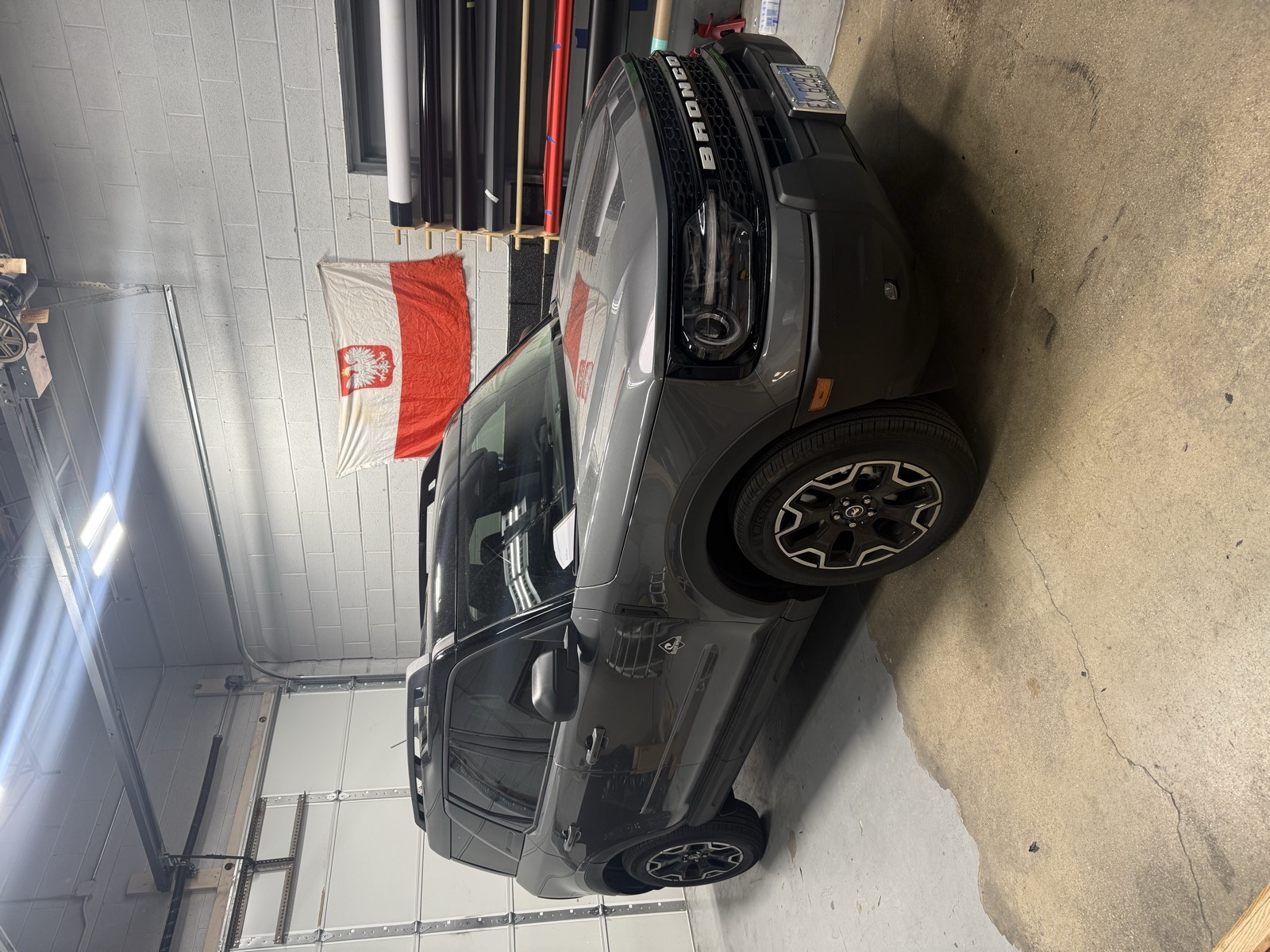 Ford Bronco Sport dark gray wrap