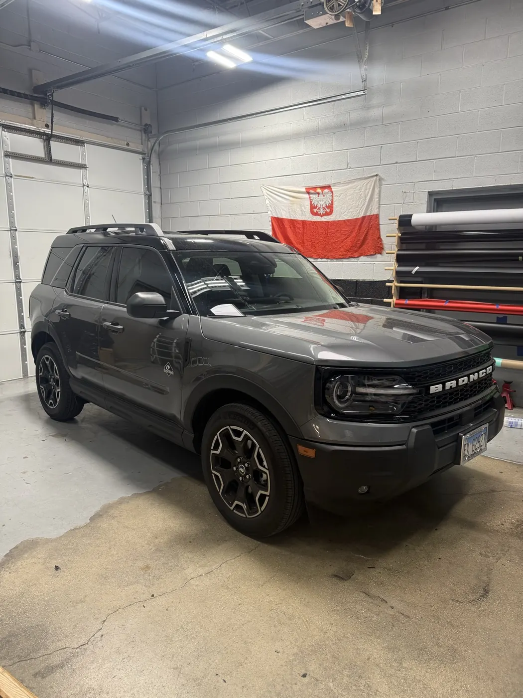 Ford Bronco Sport dark gray wrap