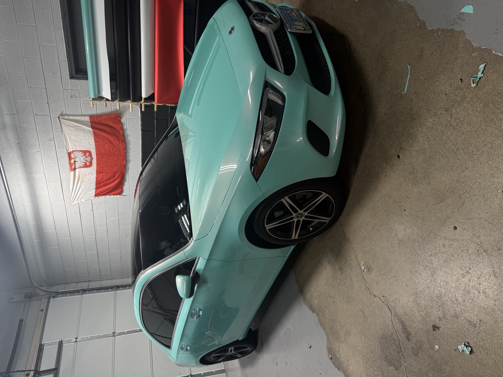 Mercedes-Benz A-Class mint teal wrap