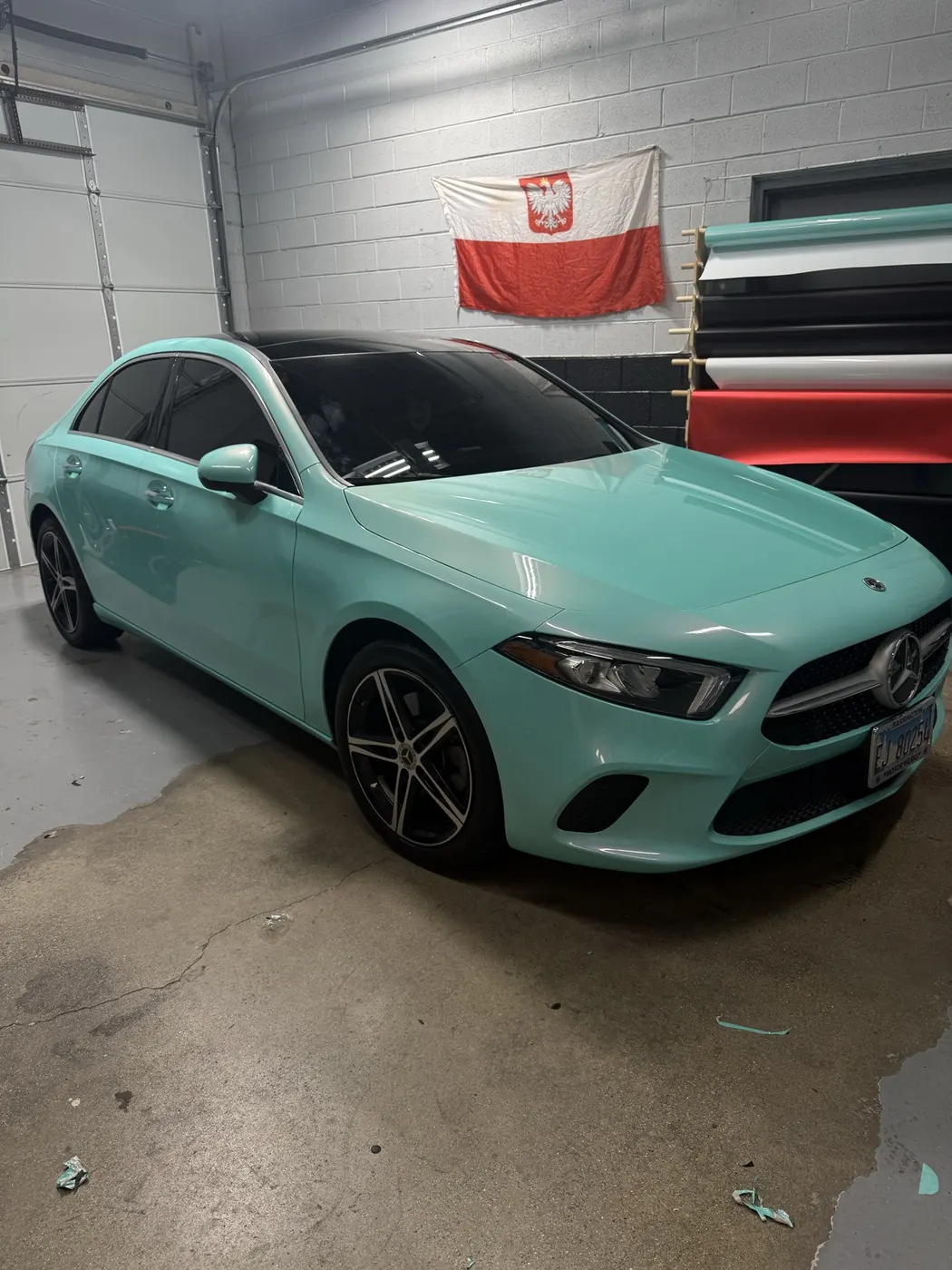 Mercedes-Benz A-Class mint teal wrap