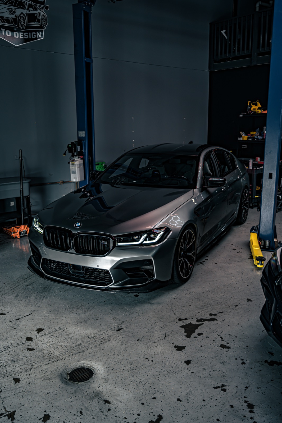 Ceramic-coated grey BMW M5 with deep gloss